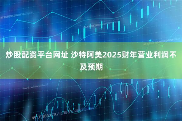 炒股配资平台网址 沙特阿美2025财年营业利润不及预期